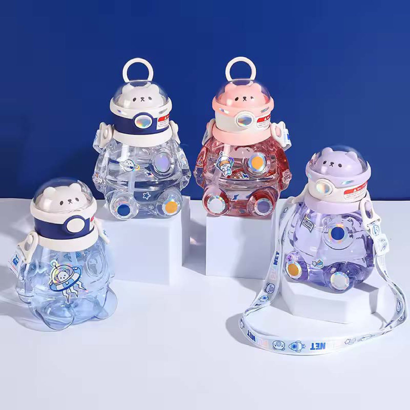 BABYDISE Cute Weighted Straw Water Bottle